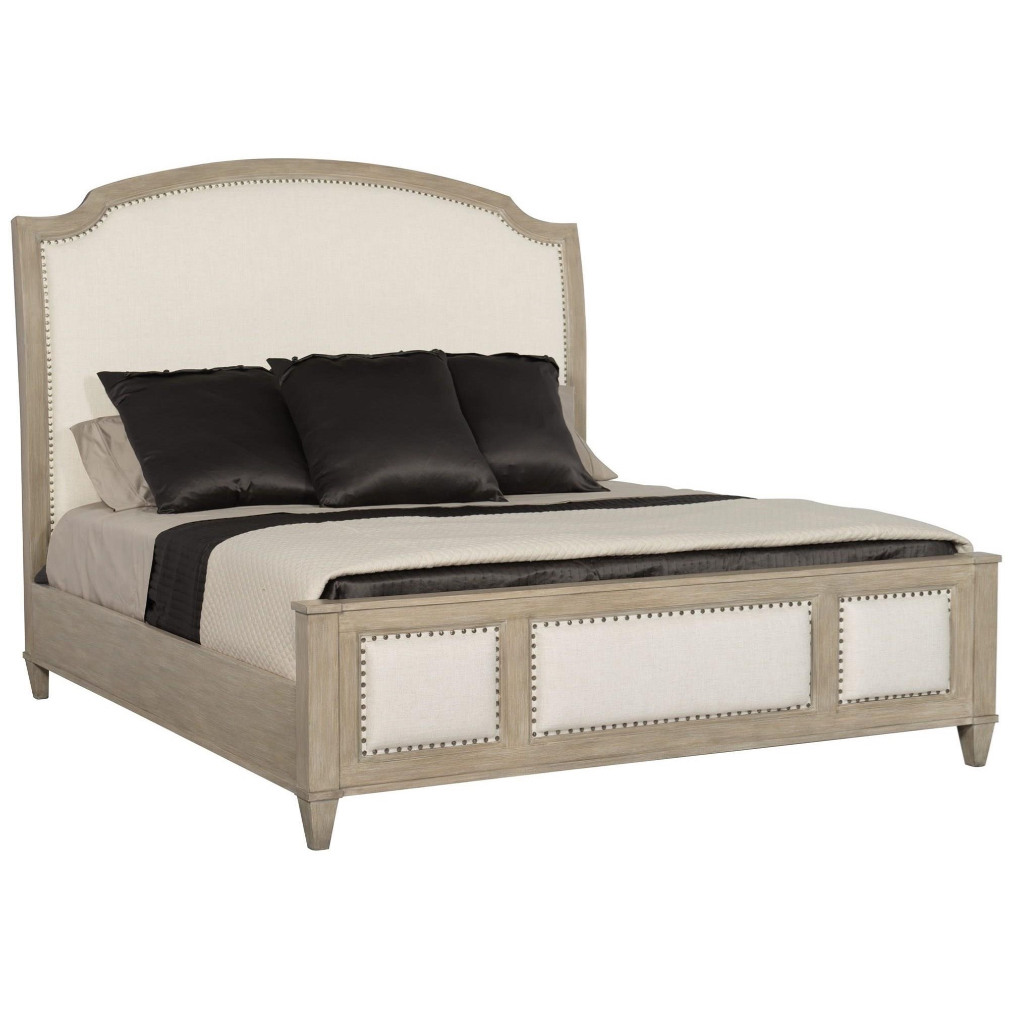 Bernhardt Santa Barbara 385H64, 385FR64 Transitional Queen Upholstered